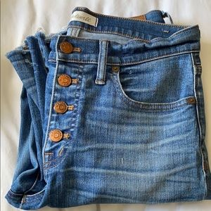 Madewell 9” high riser skinny jeans